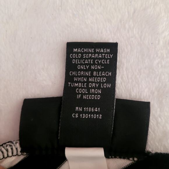 Lane Bryant 16 Black White Striped Maxi A Line Stretch Skirt Beatnik Vaudeville - Picture 3 of 6